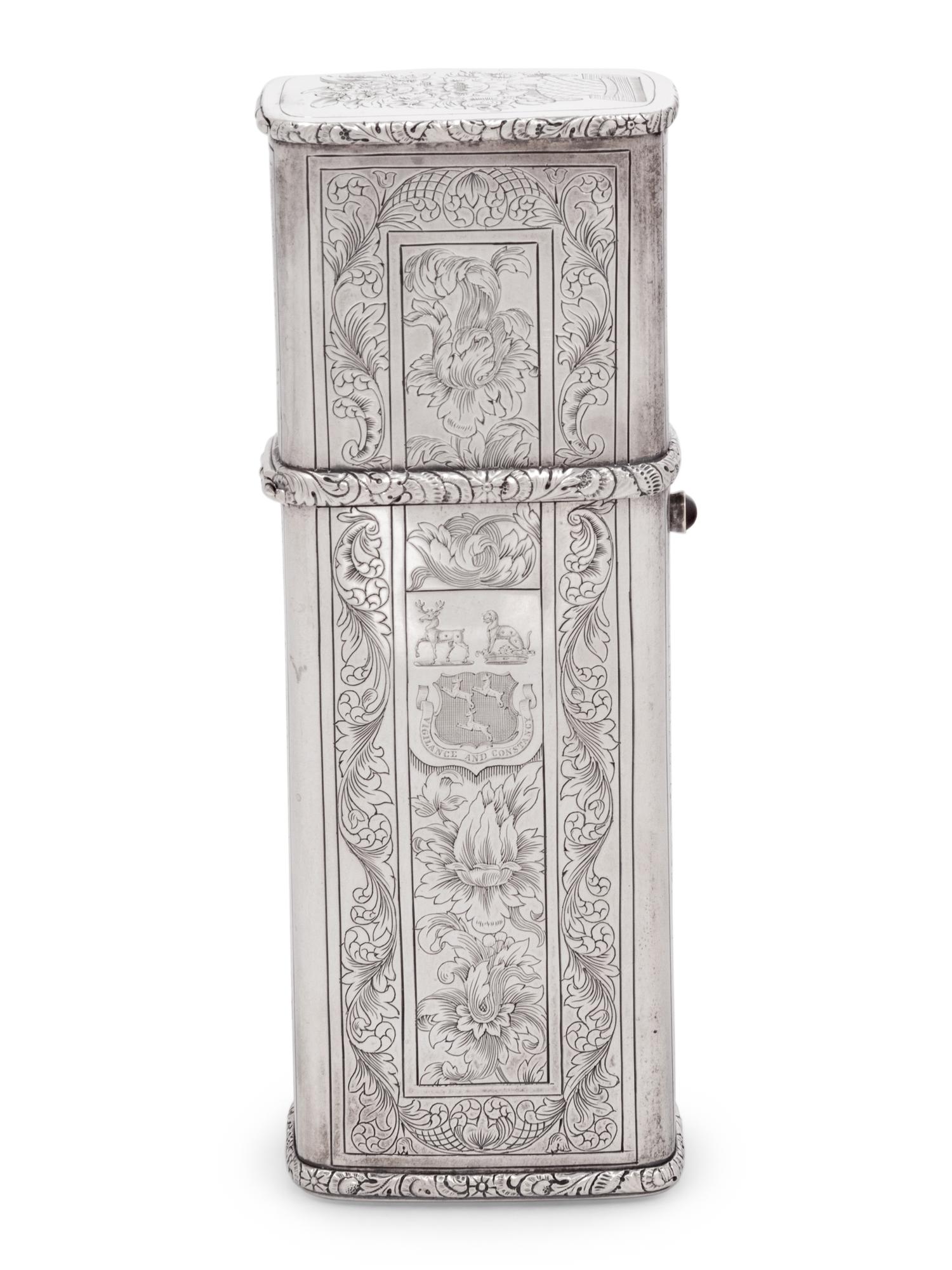 A Belgian Silver Nécessaire