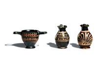 Three Apulian Xenon-Ware Miniature Vessels
