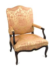 A Georgian Style Mahogany Open Arm Chair Height 40 x width 27 x depth 22 inches. — 20TH CENTURY