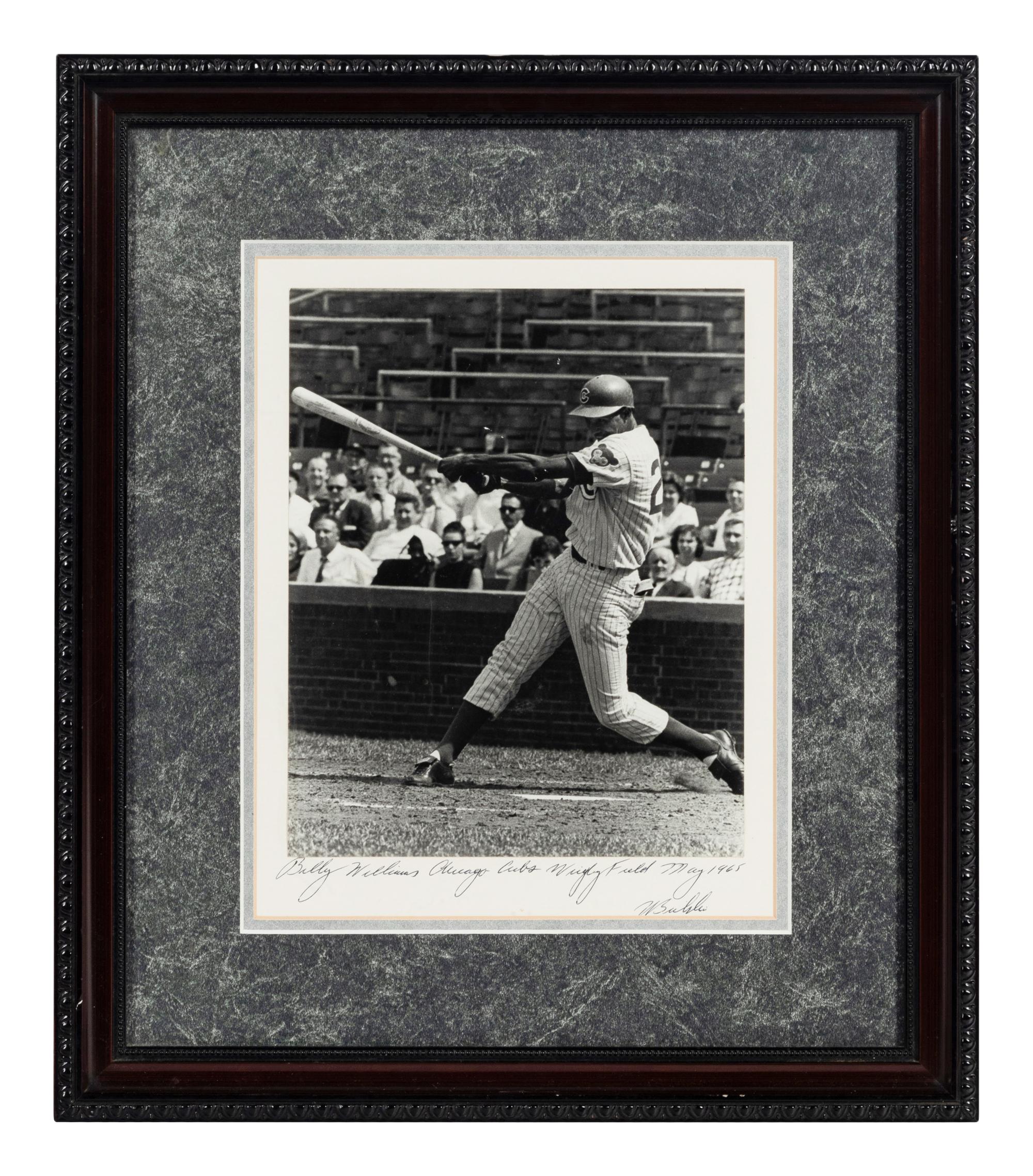 A Group of 14 Photographs of Various Chicago Baseball Players Formerly Displayed at Mike Ditka’s Restaurant