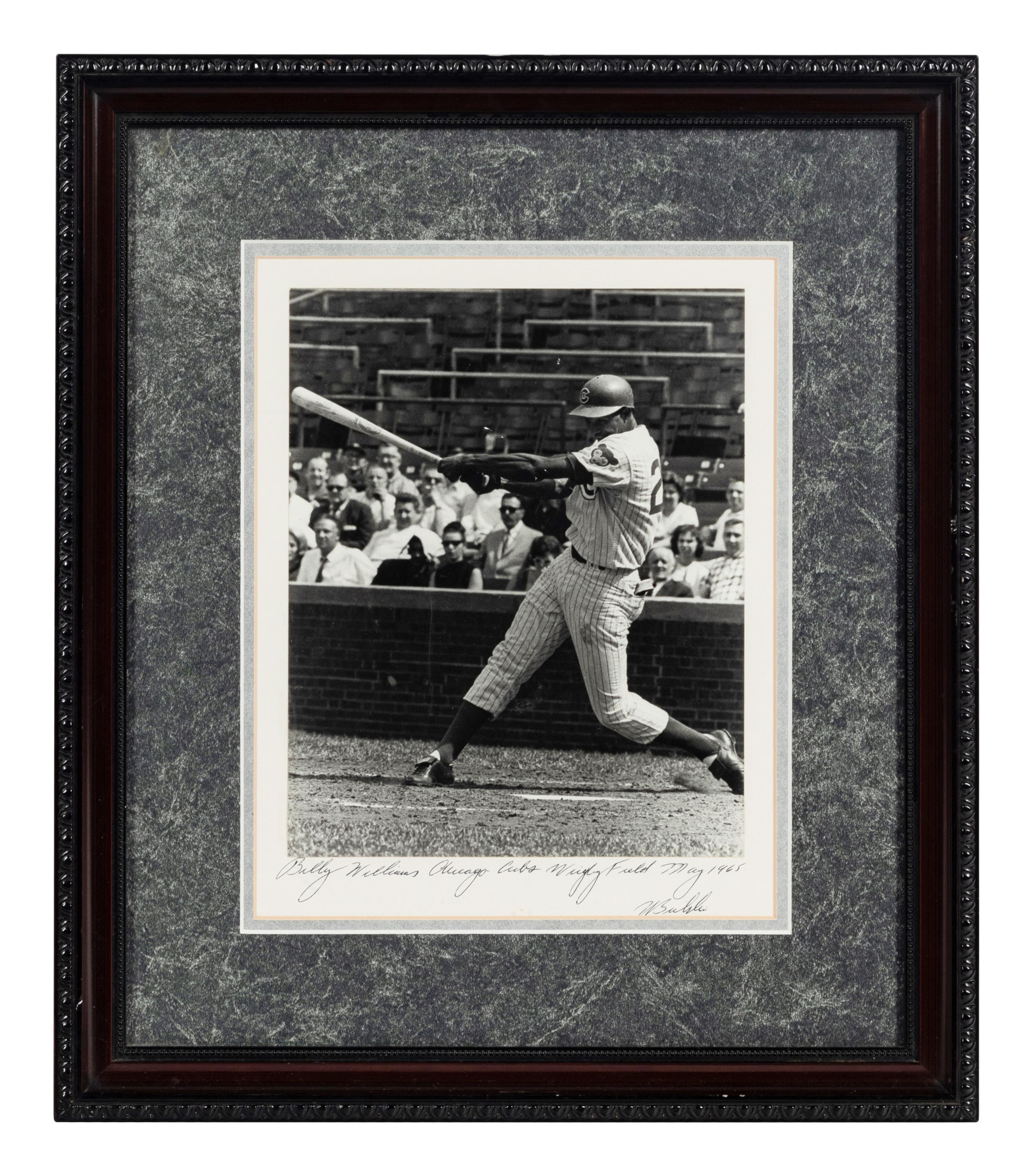 A Group of 14 Photographs of Various Chicago Baseball Players Formerly Displayed at Mike Ditka’s Restaurant