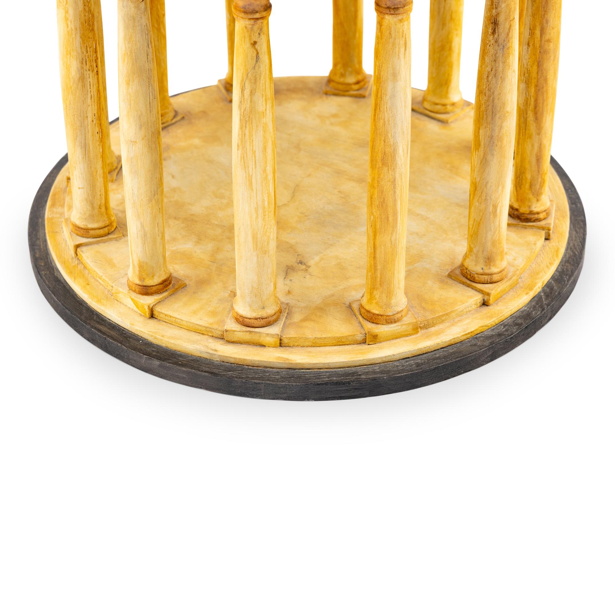 A Painted Wood Model of a Rotunda