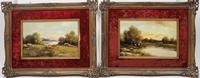 Artist Unknown, (20th century), Figures in a Landscape (two works)