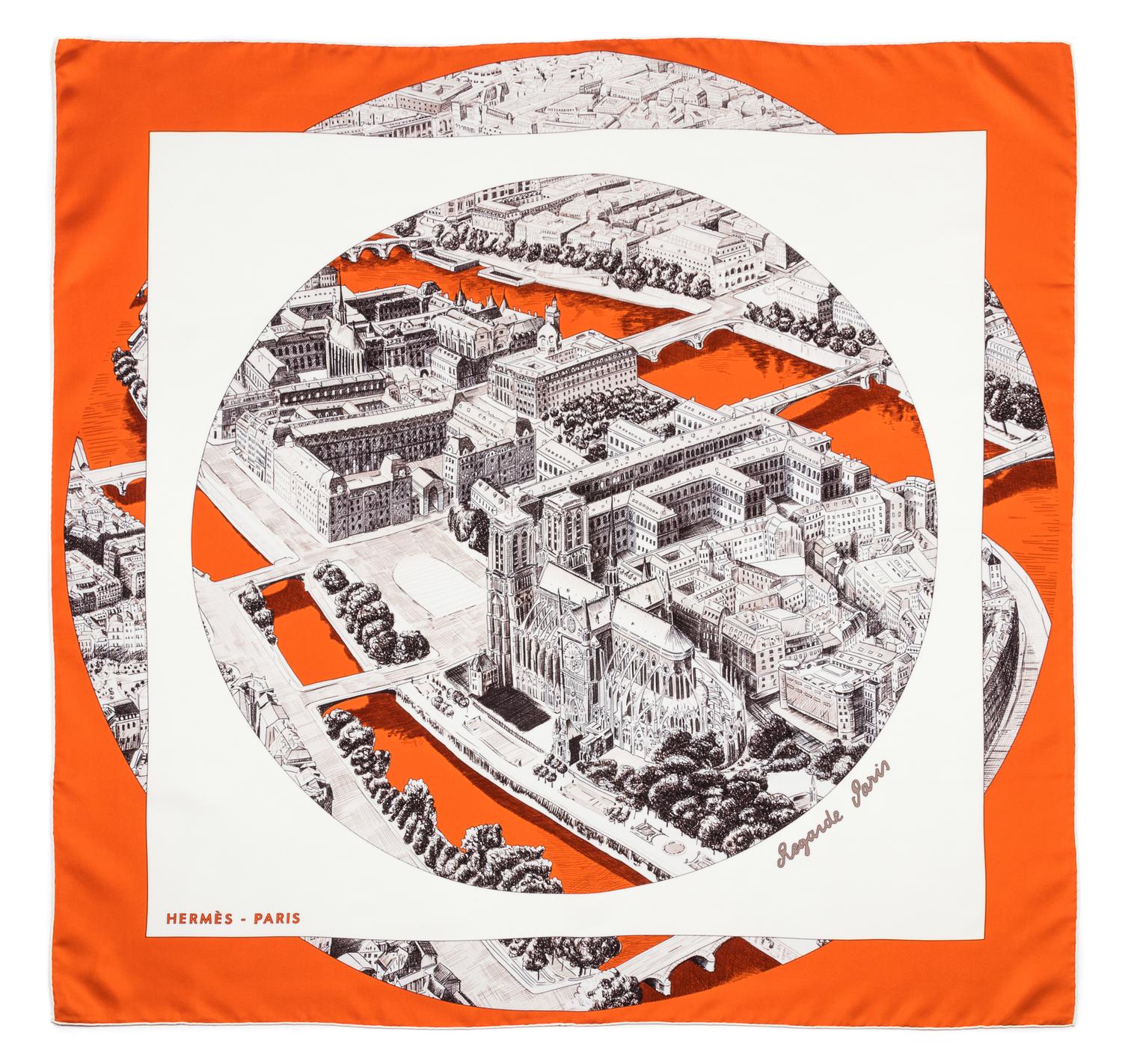 An Hermes 90cm Silk Scarf, 36"x36".