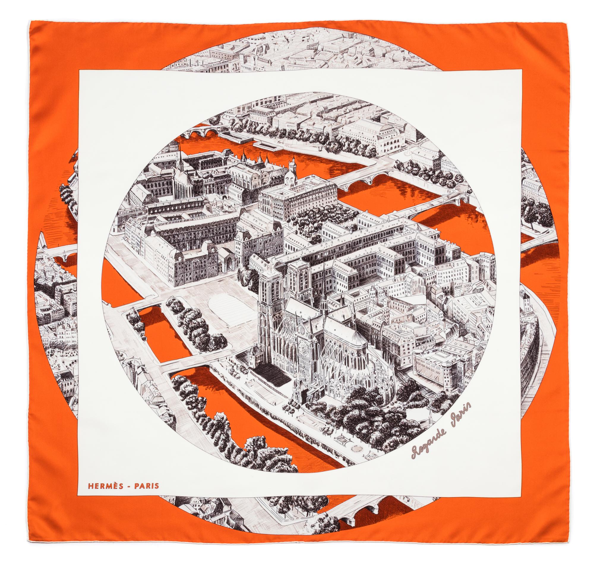 An Hermes 90cm Silk Scarf, 36"x36".