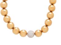 YELLOW GOLD AND DIAMOND NECKLACE