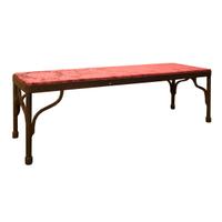 A Wrought Iron Bench 64.5" W x 18.75" D x 20" H — Italy, Circa 1920
