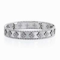 A Van Cleef and Arpels 18K White Gold and Diamond Bracelet