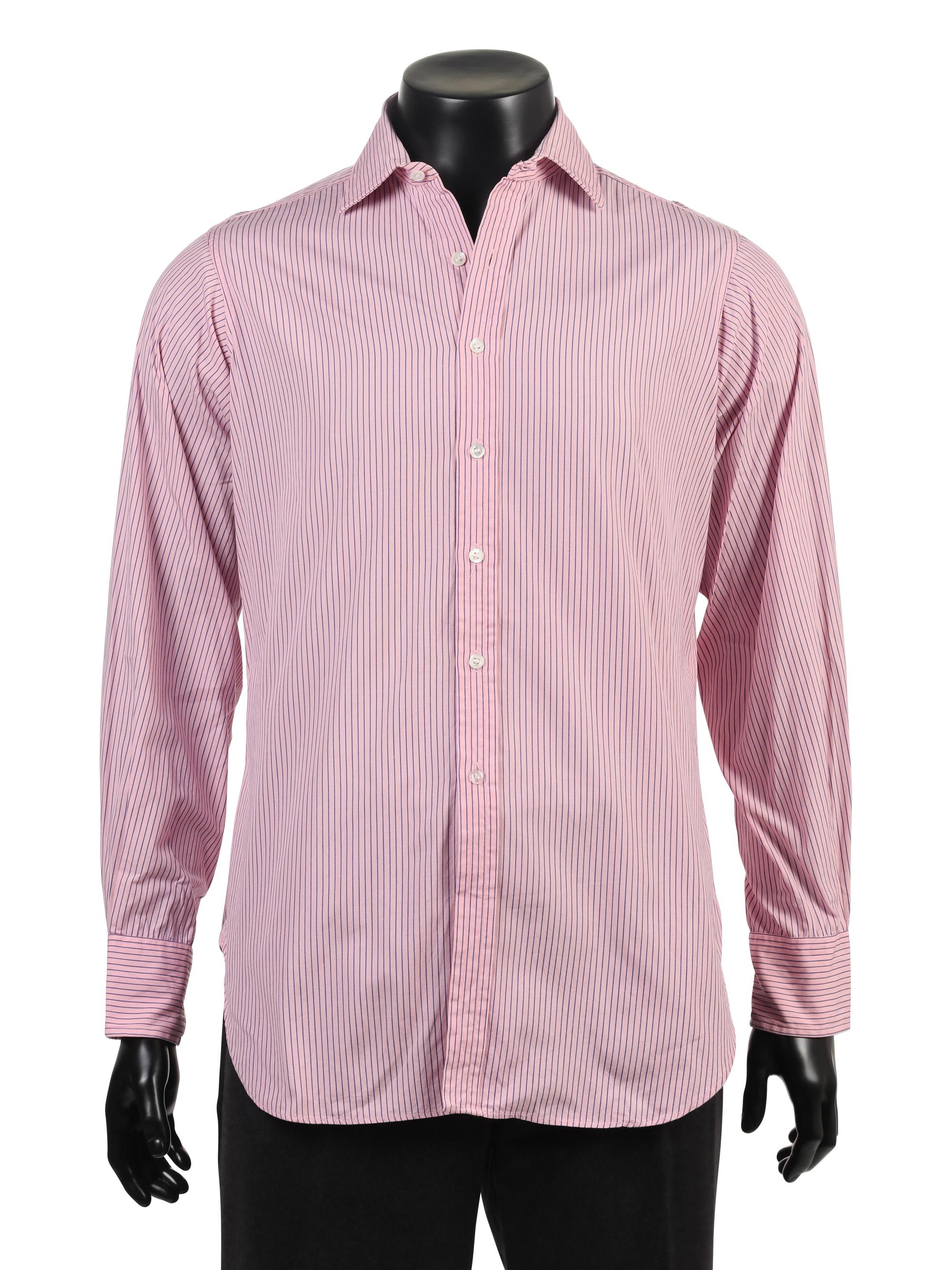 Group of Vintage Men's Designer Shirts, 1990-2000s: Harvey and Hudson, Valentino & Bagutta