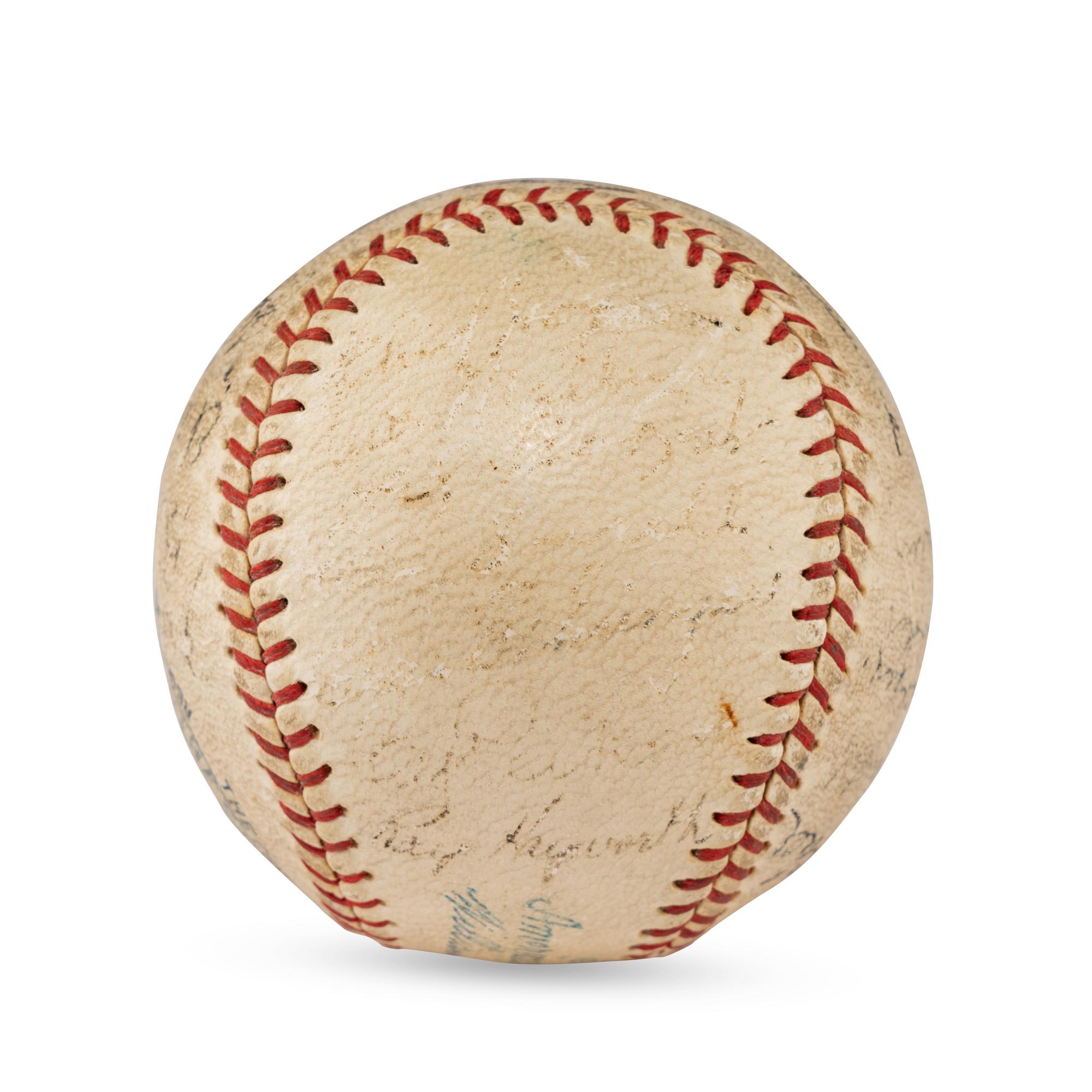 A 1934 Detroit Tigers Team Signed Autograph Baseball (Beckett Authentication Services Letter of Authenticity)