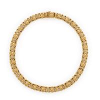 Yellow Gold Fancy Link Necklace