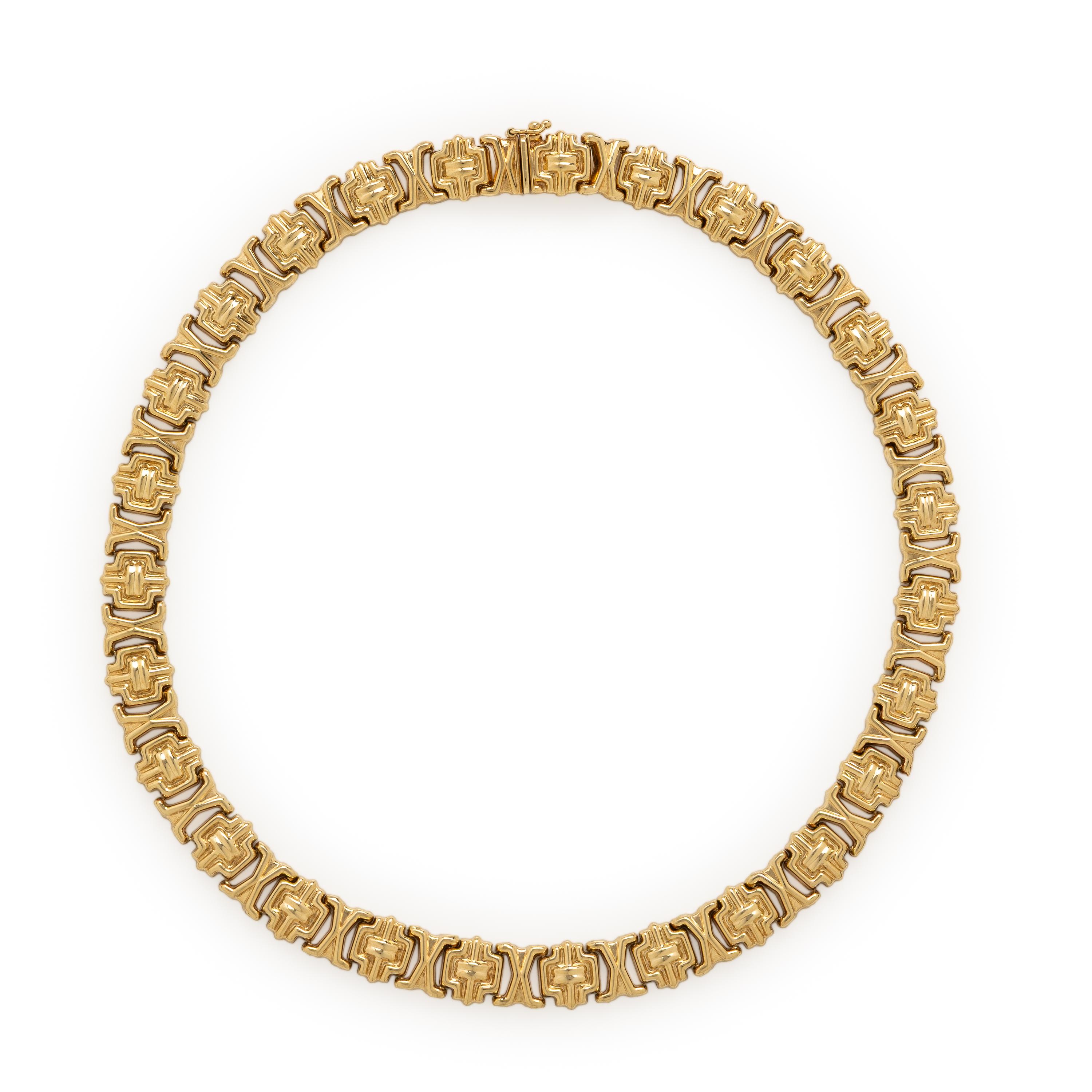 Yellow Gold Fancy Link Necklace