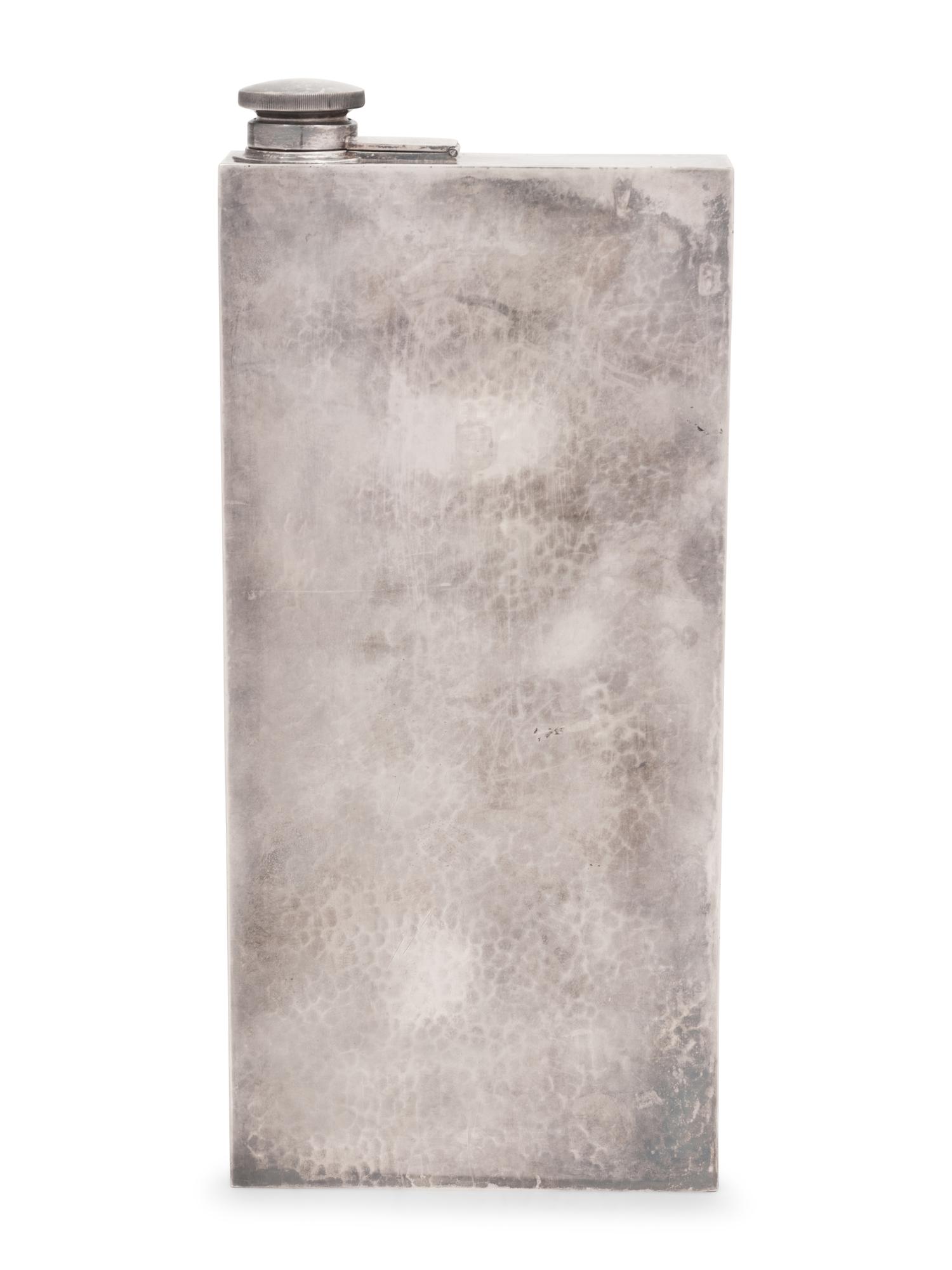 An American Silver Flask