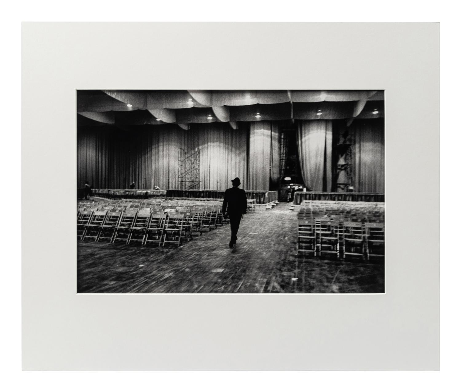 Dennis Stock (1928-2010) In preparation for John F. Kennedy's Presidential Inauguration Ball, Frank Sinatra leaving the Armory after rehearsal, Washington D.C., January, 1961