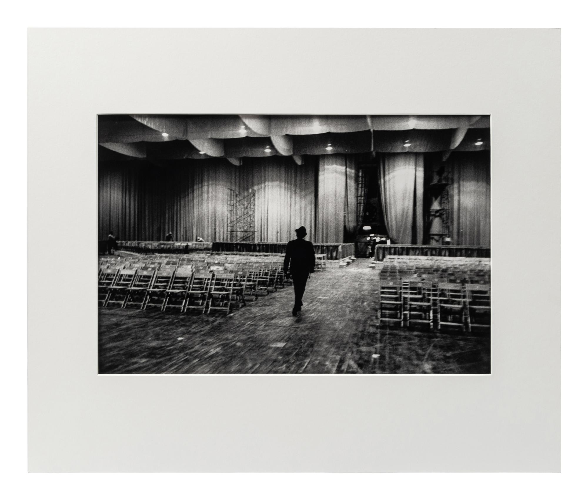 Dennis Stock (1928-2010) In preparation for John F. Kennedy's Presidential Inauguration Ball, Frank Sinatra leaving the Armory after rehearsal, Washington D.C., January, 1961