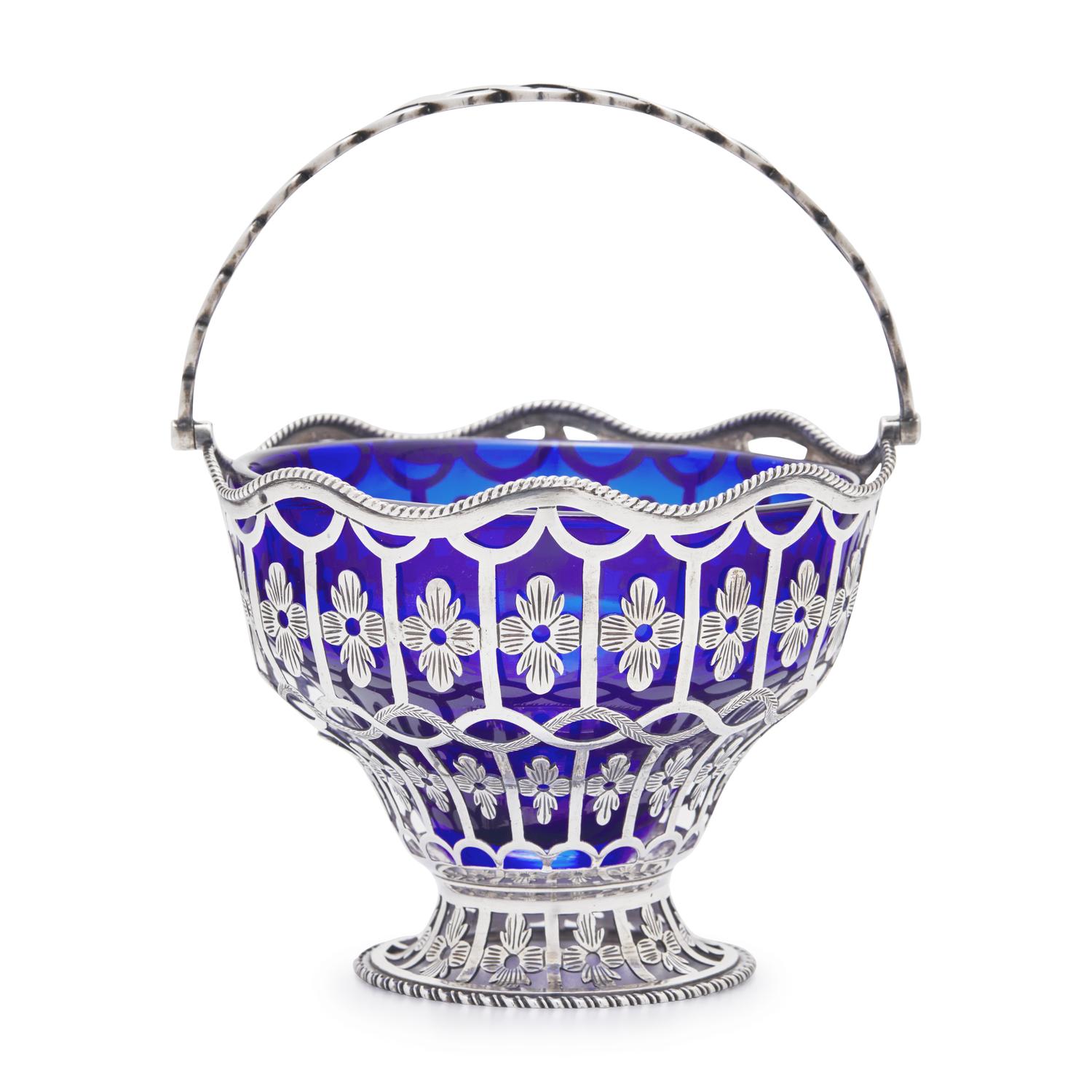 A George III Pierced Silver Sugar Basket