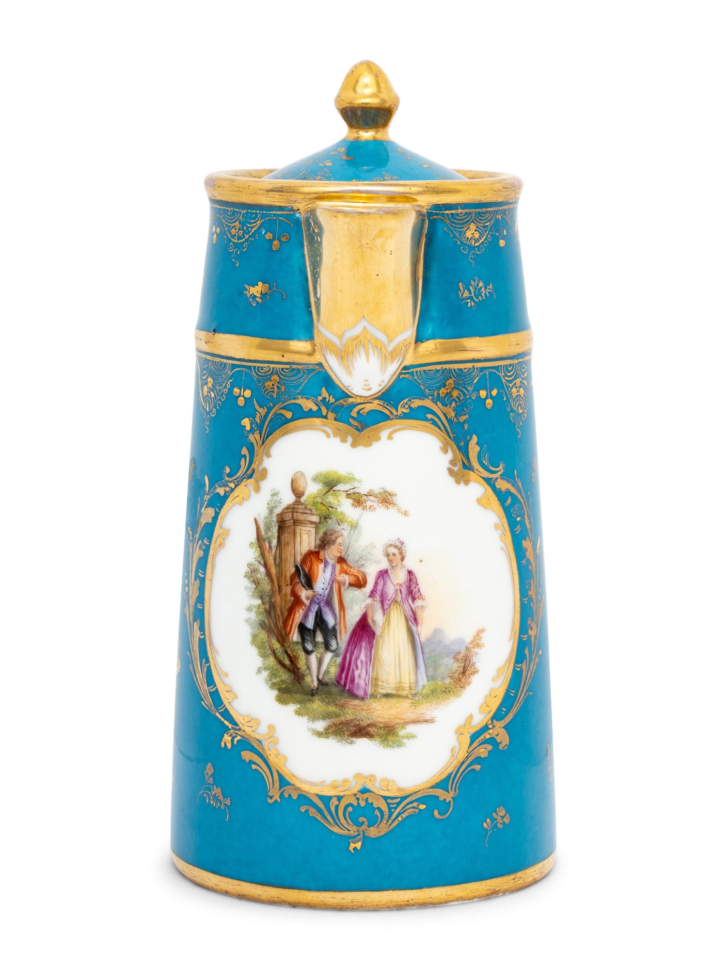 A Richard Klemm (Dresden) Porcelain Pitcher