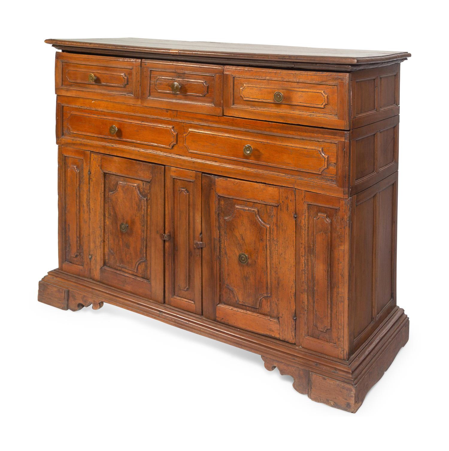 An Italian Walnut Serving Cabinet