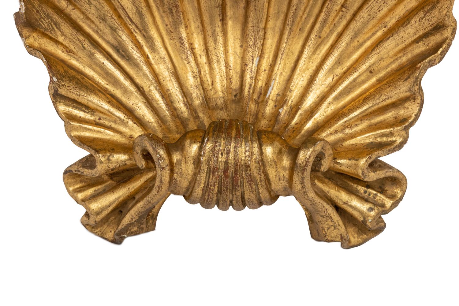 A Continental Carved Giltwood Wall Mount