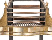 A George III Brass and Steel Firegrate