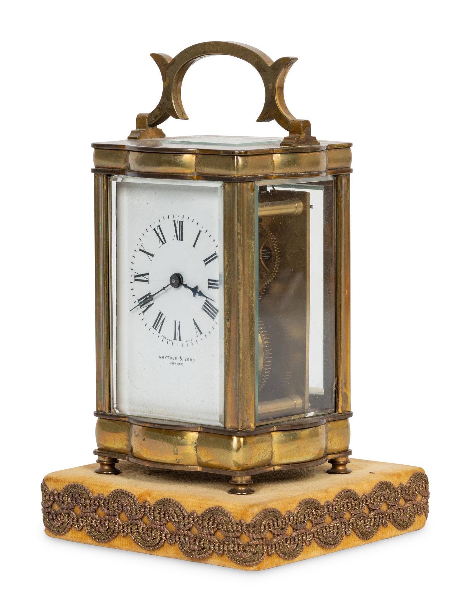 A French Brass Carriage Clock