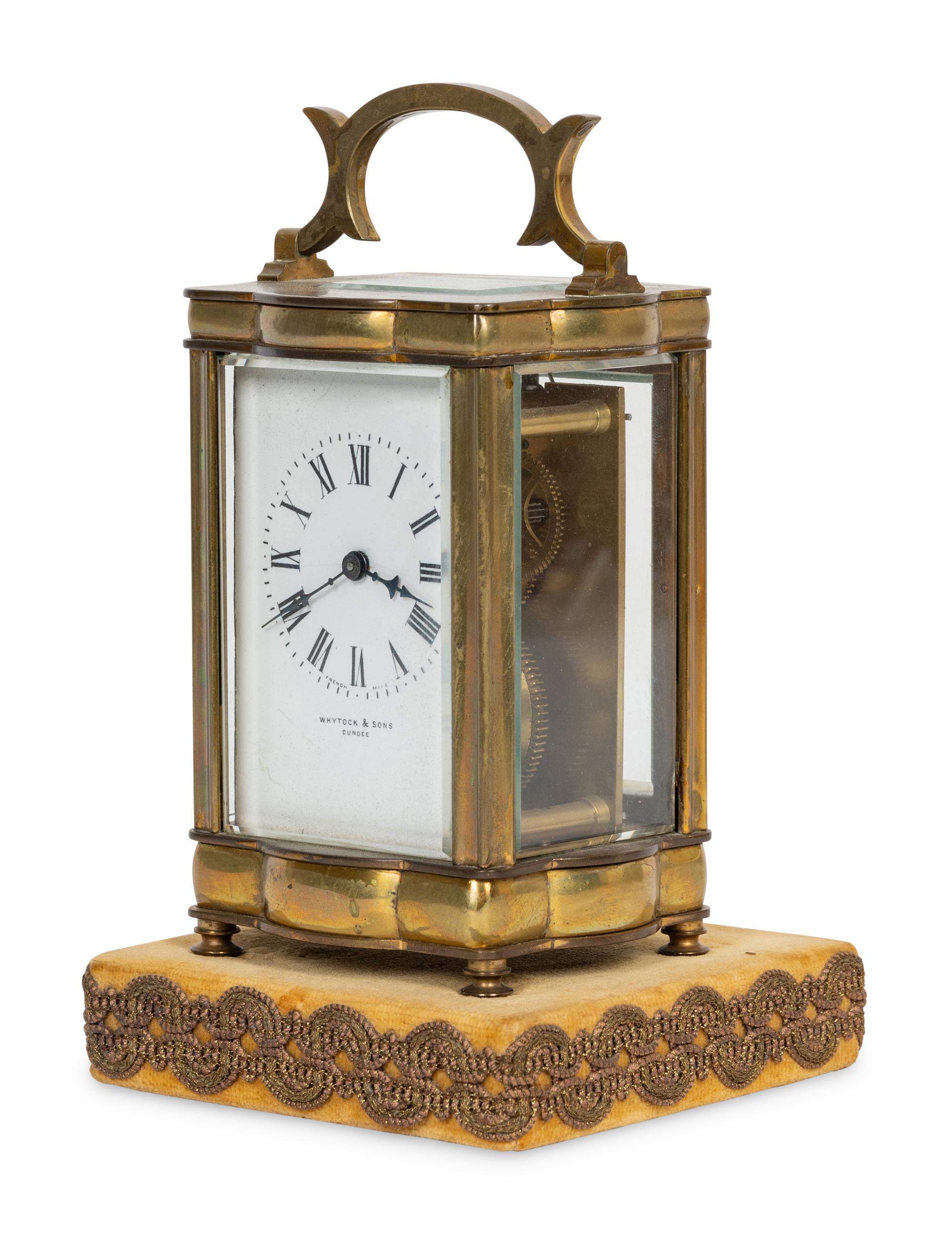 A French Brass Carriage Clock
