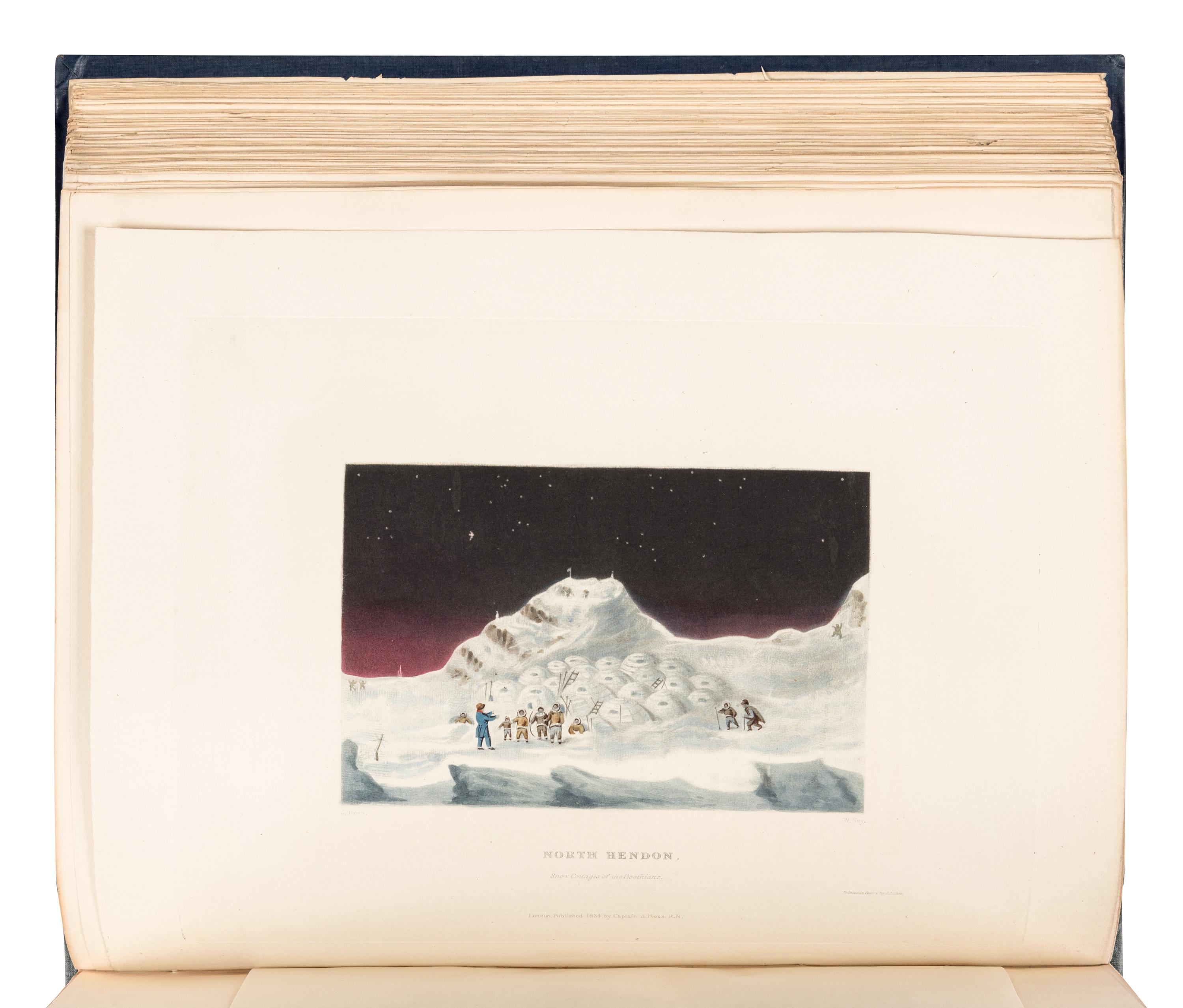 ROSS, John (1777-1856). Narrative of a Second Voyage in Search of a North-West Passage, and of a Residence in the Arctic Regions during the Years 1829, 1830, 1831, 1832, 1833 . London: A. W. Webster, 1835.