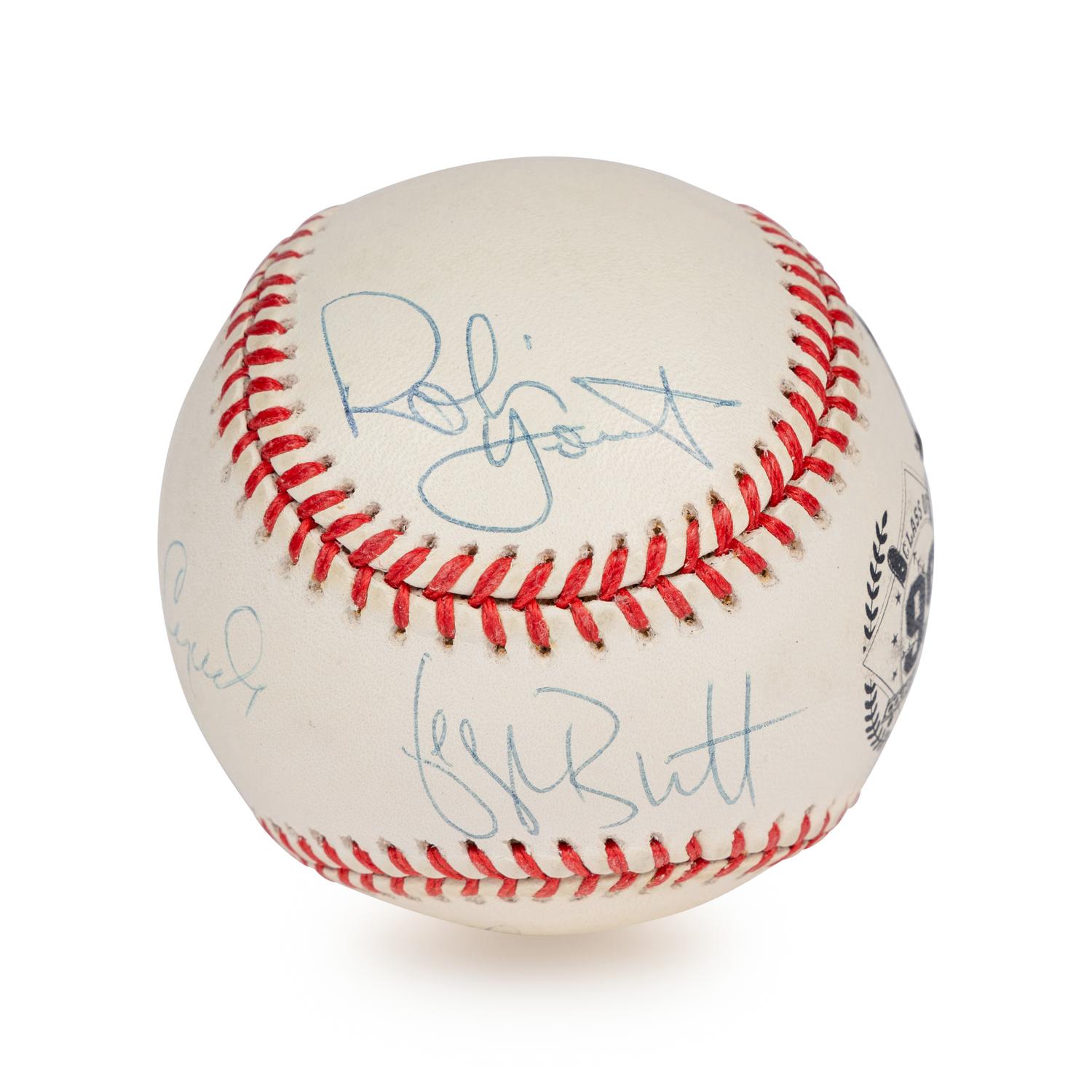 A Nolan Ryan, George Brett, Robin Yount and Orlando Cepeda 1999 Hall of Fame Signed Autograph Limited Edition Baseball (Beckett Authentication Services Letter)