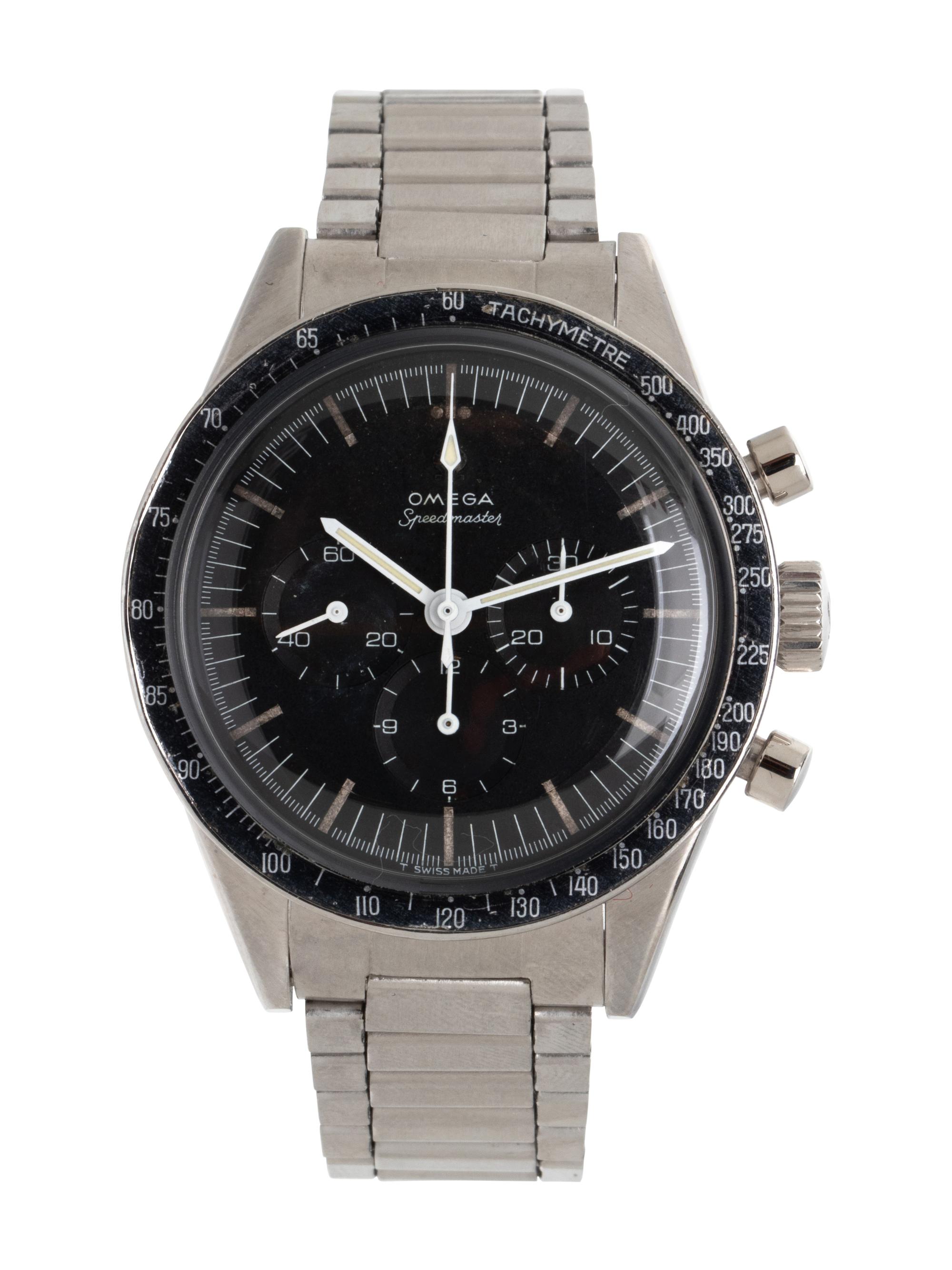 OMEGA, REF. 105.003-64 STAINLESS STEEL 'ED WHITE' 'SPEEDMASTER' CHRONOGRAPH WATCH, WITH OMEGA EXTRACT FROM THE ARCHIVES, OMEGA SERVICE PAPERS