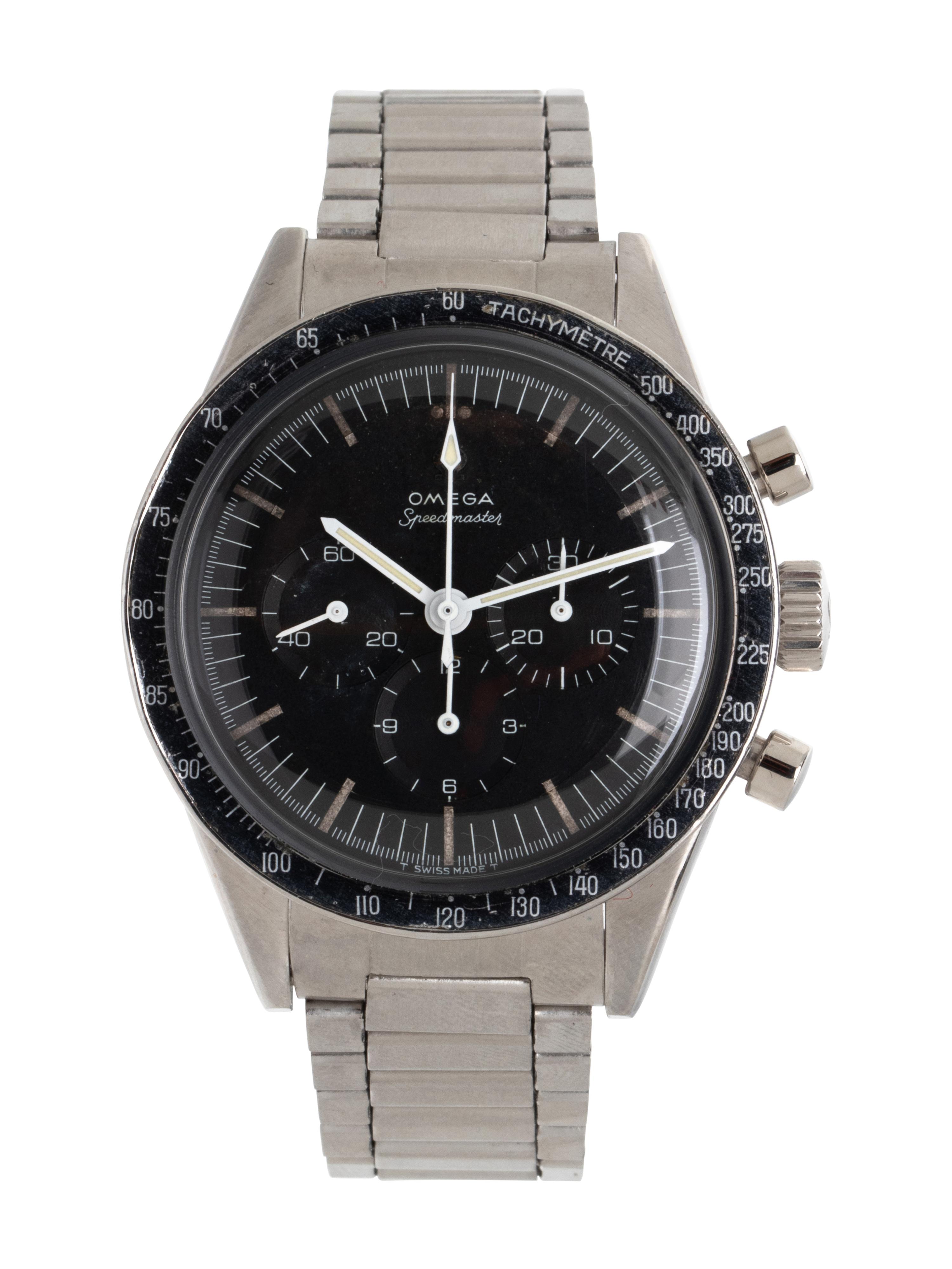 OMEGA, REF. 105.003-64 STAINLESS STEEL 'ED WHITE' 'SPEEDMASTER' CHRONOGRAPH WATCH, WITH OMEGA EXTRACT FROM THE ARCHIVES, OMEGA SERVICE PAPERS