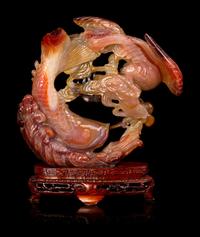 A Chinese Carnelian Agate Carving