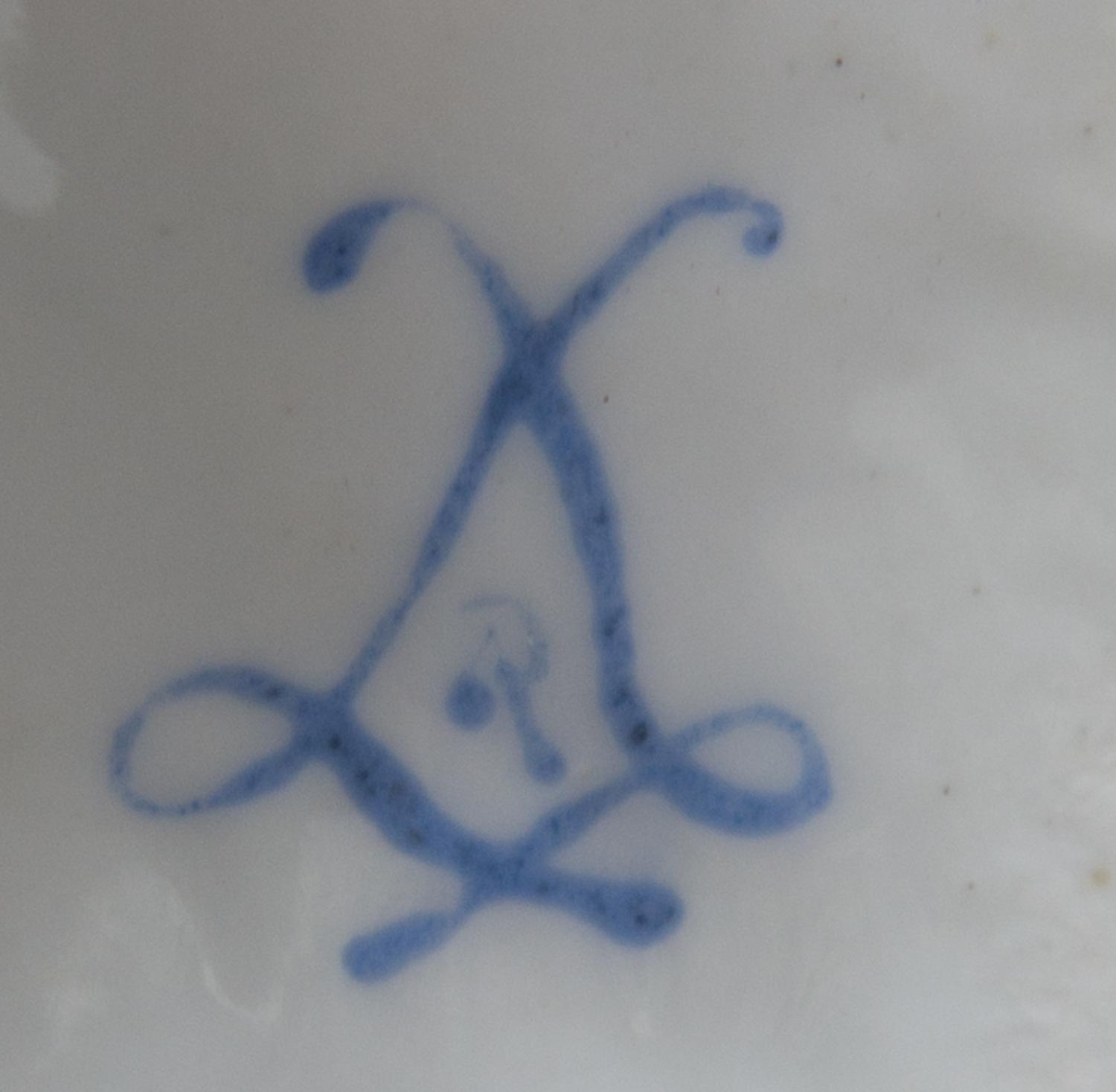 A Sevres Style Porcelain Encrier Width 18 3/4 inches.