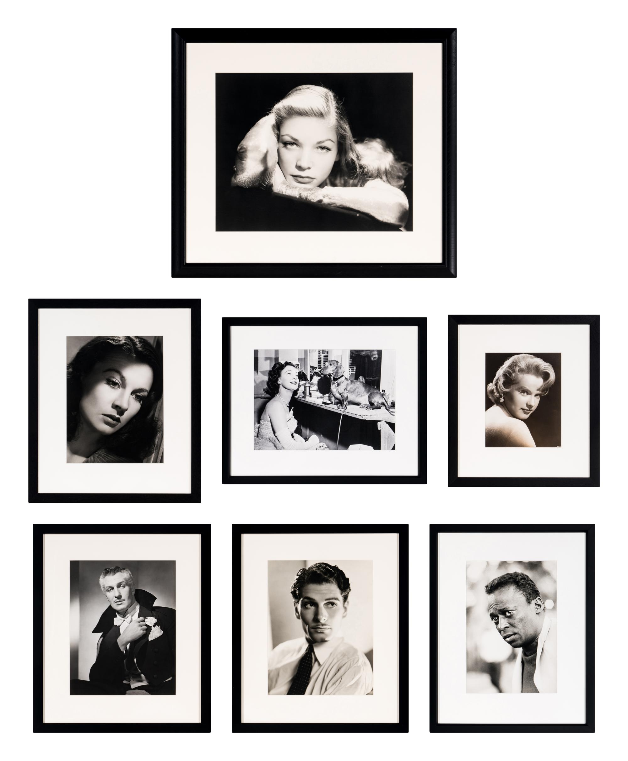 [HOLLYWOOD]. A group of 7 photographs of actors and musicians.