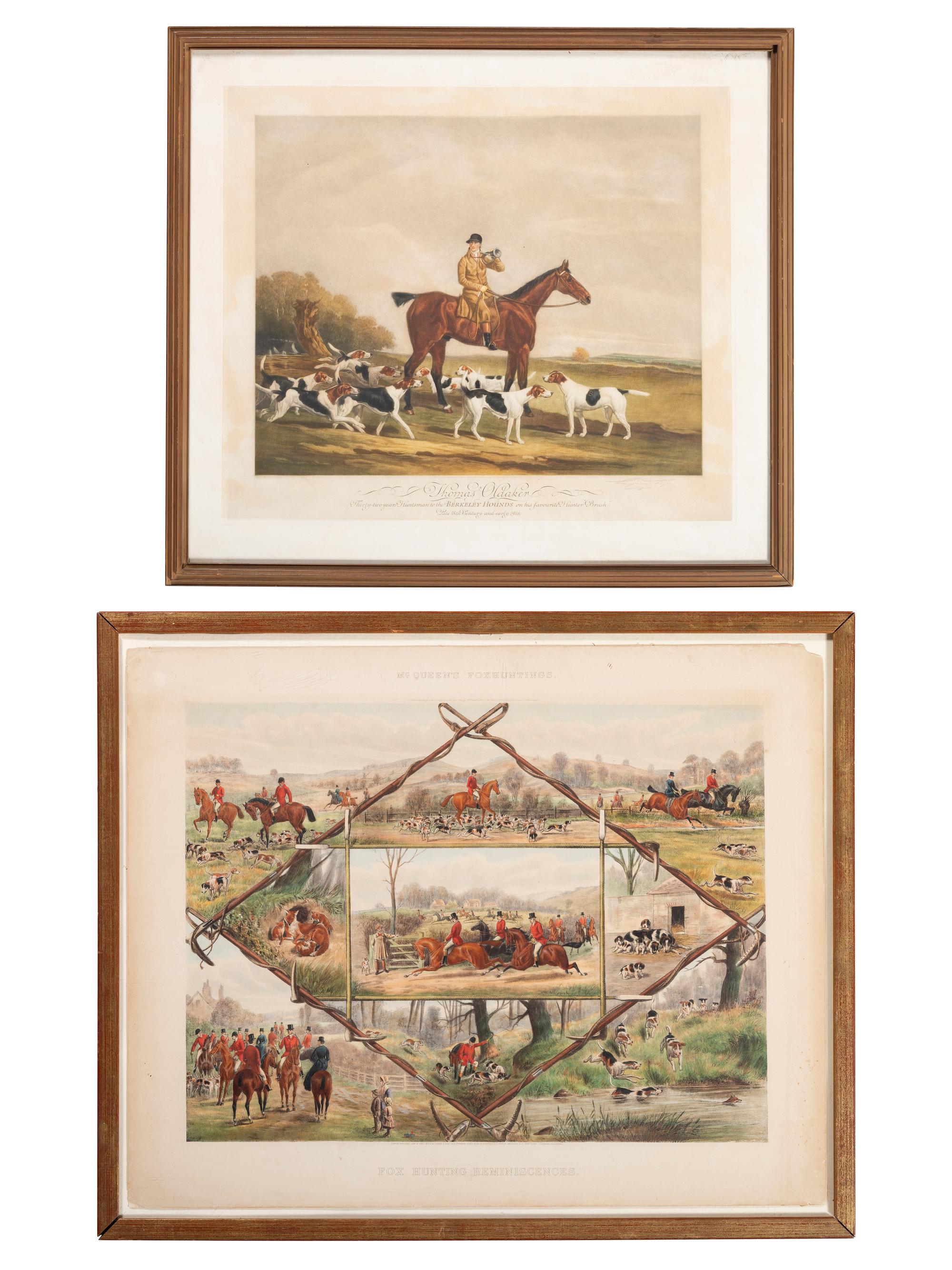 Two Fox Hunting Prints