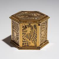 Tiffany Studios New York (American, 1880–1930) — Pine Needles String Box, c. 1920
