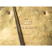 An English Engraved Salter Spring Balance Brass Scale