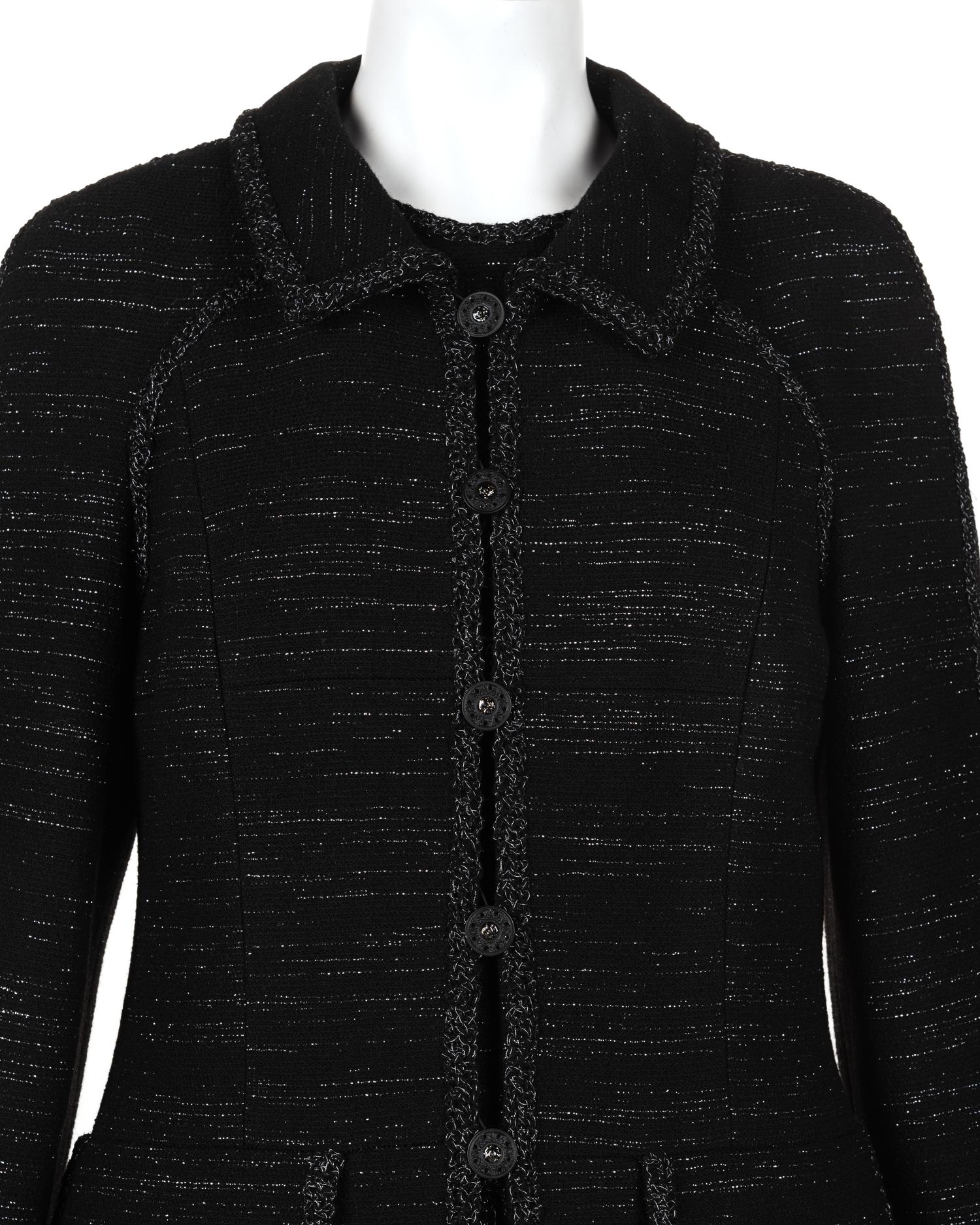 Chanel Two-Piece Wool Tweed Dress Ensemble