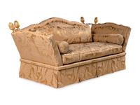 A Damask-Upholstered Knole Sofa
