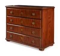 A Continental Grain Painted Chest of Drawers