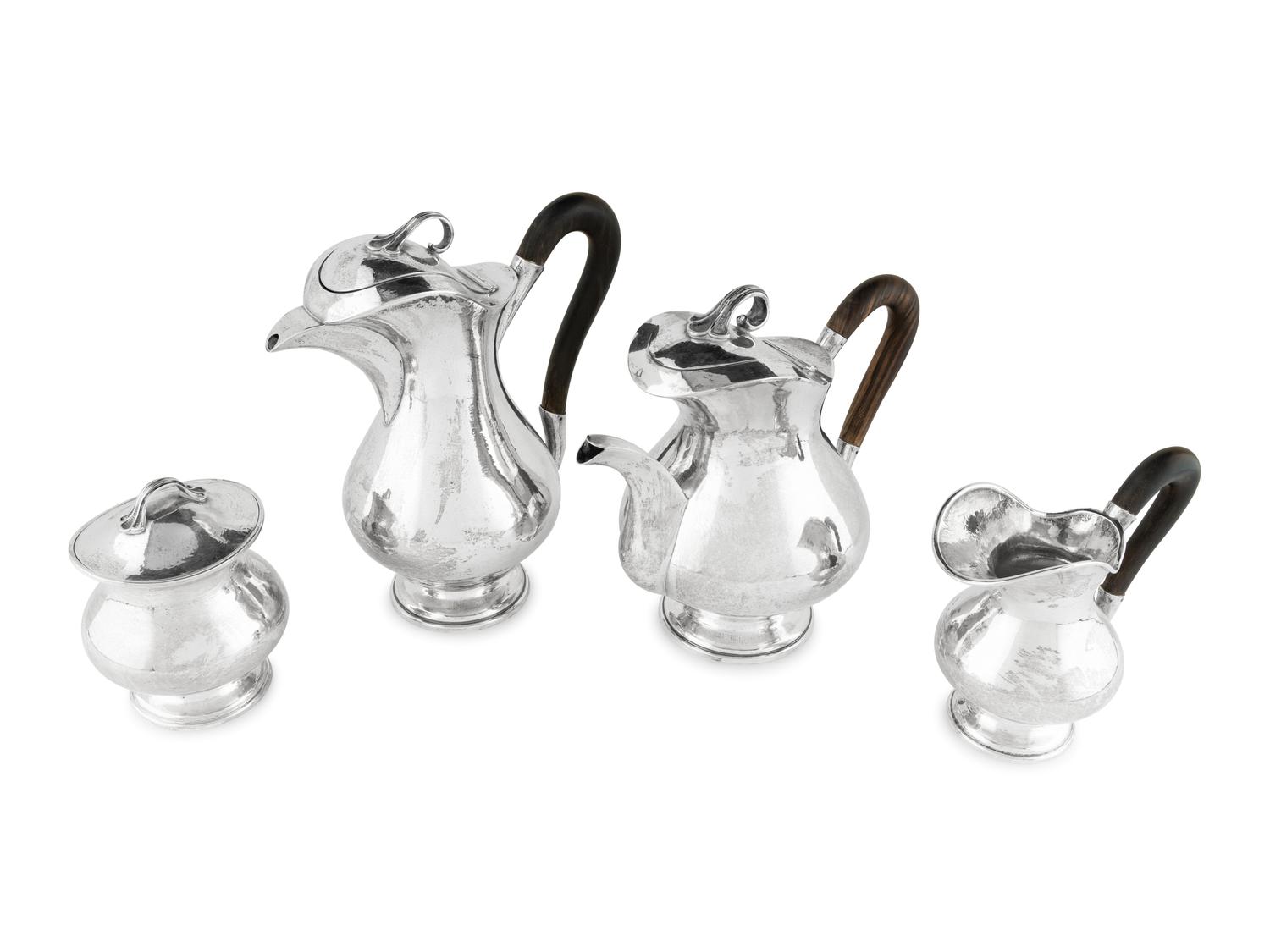 A Buccellati Silver Four-Piece Tea and Coffee Service