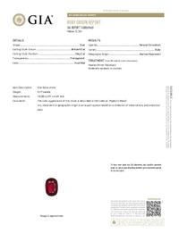 BURMESE RUBY, DIAMOND, AND WHITE GOLD RING