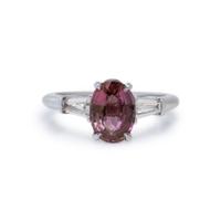 ALEXANDRITE AND DIAMOND RING