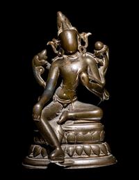 A Indian Bronze Figure of Padmapani