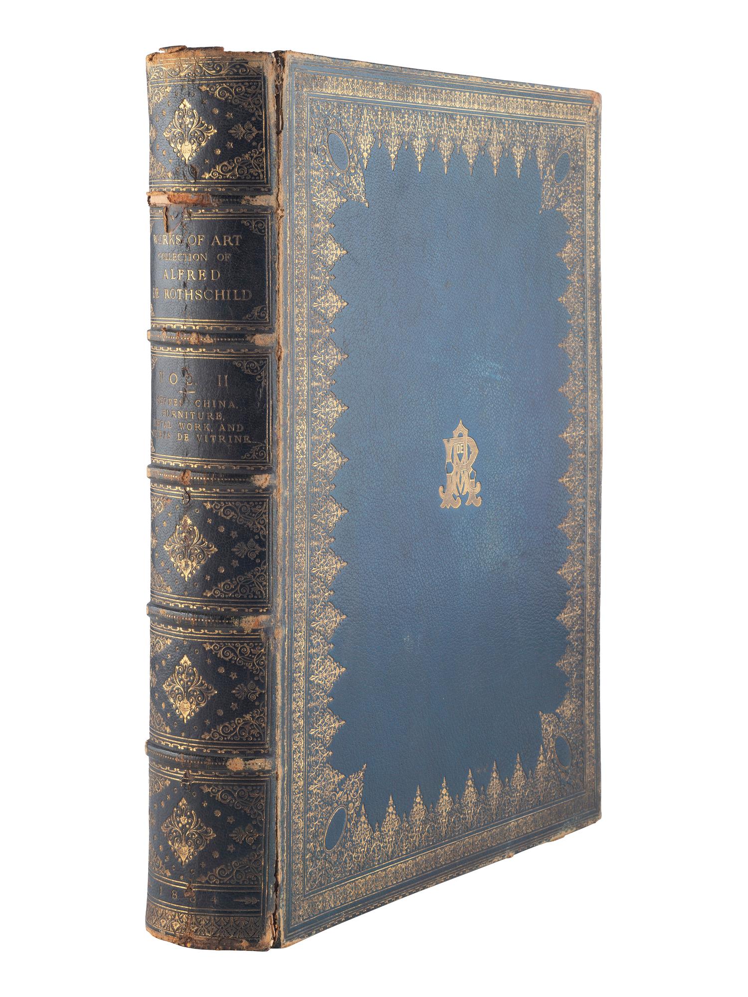 [EARLY PHOTOGRAPHY]. THOMSON, JOHN (1837-1921), photographer. A Description of the Works of Art Forming the Collection of Alfred De Rothschild. London: Chiswick Press, 1884. Volume 2 only. ORIGINAL BINDING BY DE COVERLY.
