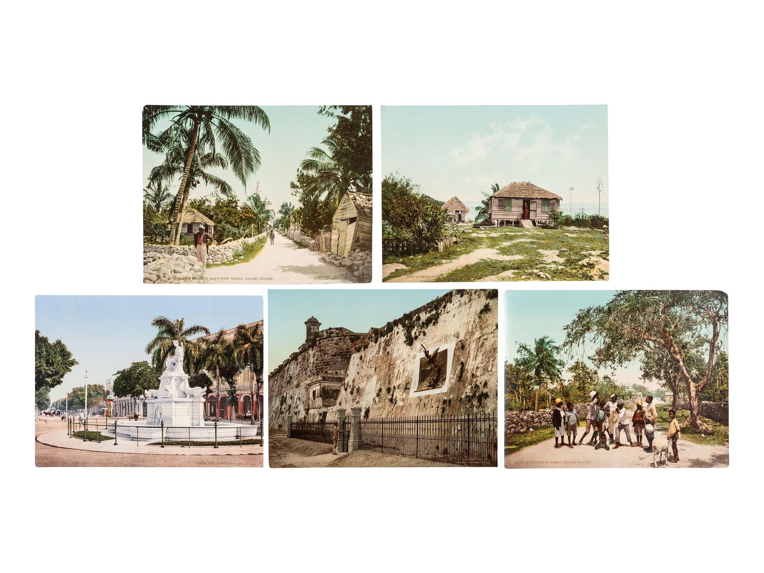 [JACKSON, William Henry, photographer]. Photochrom prints incl. US and Cuban scenes. 1900-1904.