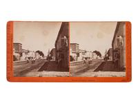 [WESTERN AMERICANA - ARIZONA]. WATKINS, Carleton (1829-1916), photographer. Street in Tucson, Arizona . San Francisco, CA: [1880].