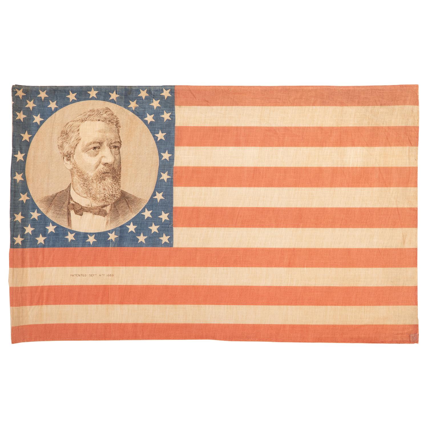 Blaine & Logan, Pair of 1884 Campaign Flags