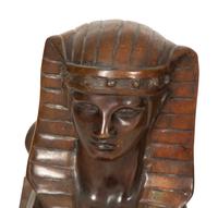 A Pair of Italian Bronze Sphinxes — 19th/20th Century