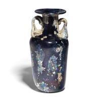A Late Roman Blue Glass Flask
