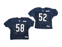 A Group of Chicago Bears Practice Worn Uniforms Jersey and Pants – Numbers 58 and 52
